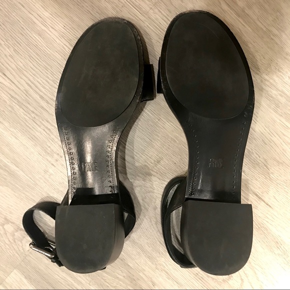 Frye Cindy Genuine Leather Open Toe Heel Sandals - Picture 10 of 13